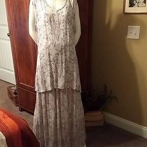 2piece maxi skirt/long top